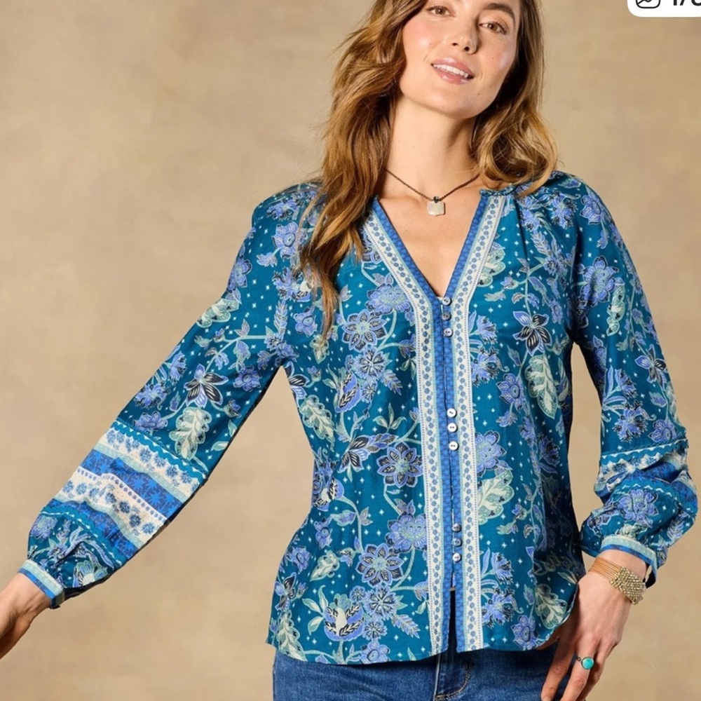 Sundance Arvilla top Cobalt L NWT